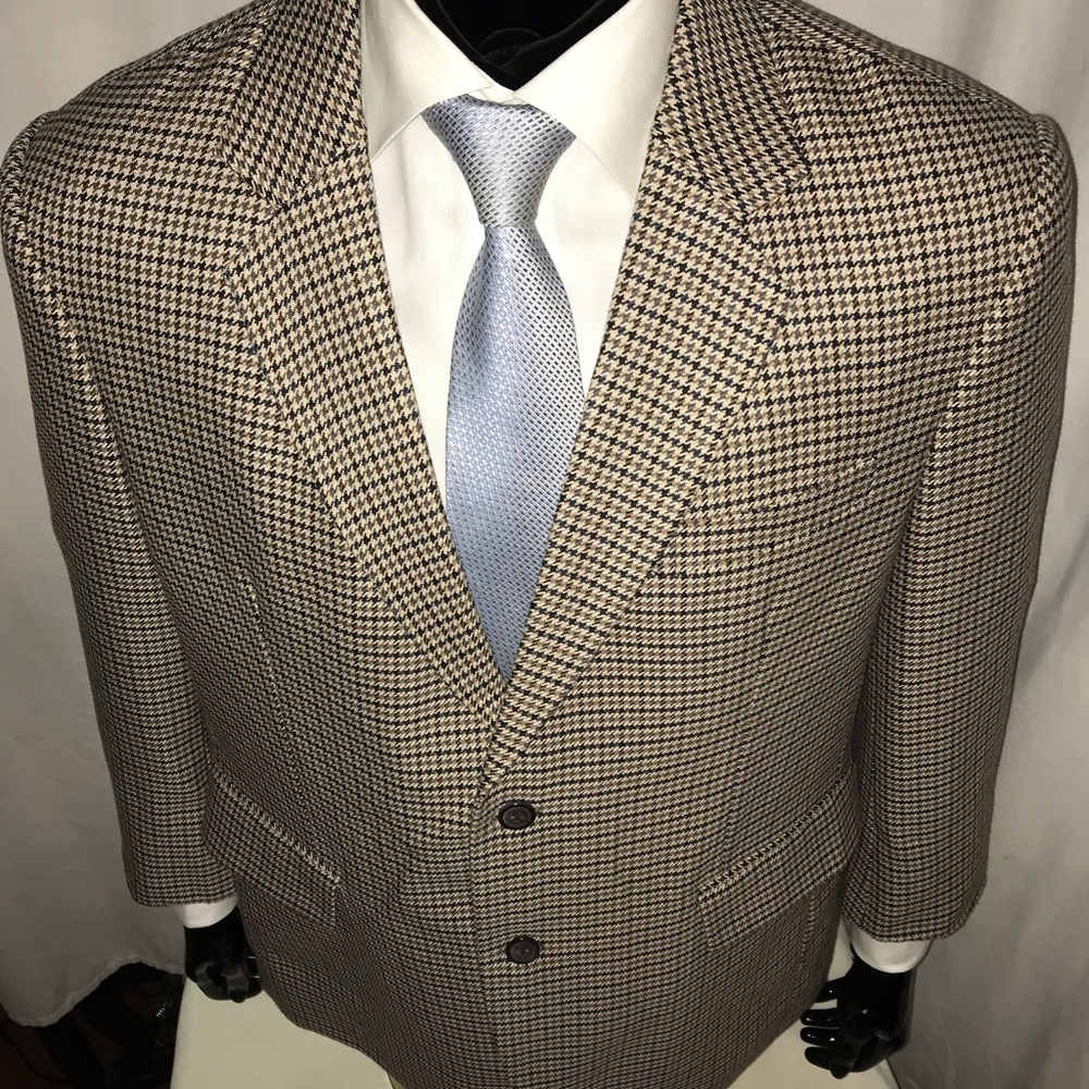 42R Customized Houndstooth Blazer!